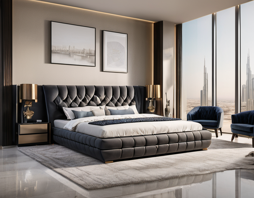 Modern King Size Beds Ideal for Luxury Apartments in Dubai