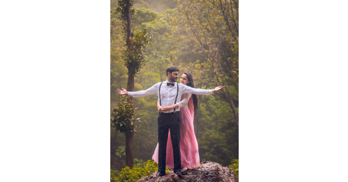 What tips can help you find a distinctive style for your pre-wedding photoshoot that stands out?